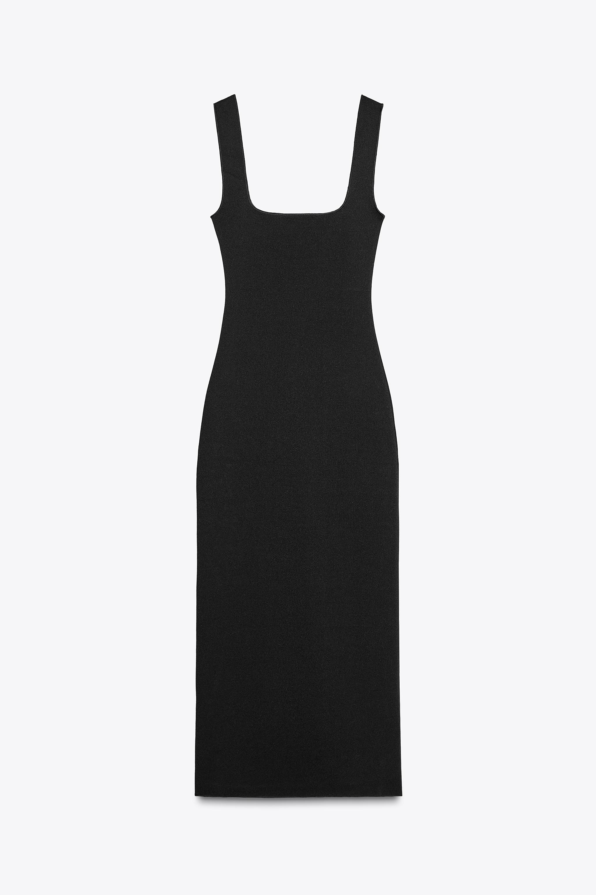 STRETCH SQUARE NECK DRESS